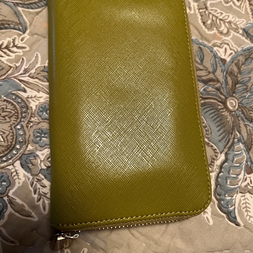 Coccinelle Large Green Leather Wallet